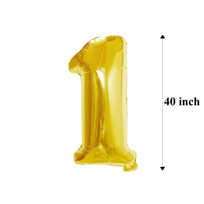 Rose Perle Numbre 9 Ballons, 40 Pouces Jumbo Hélium Feuille Mylar Rose