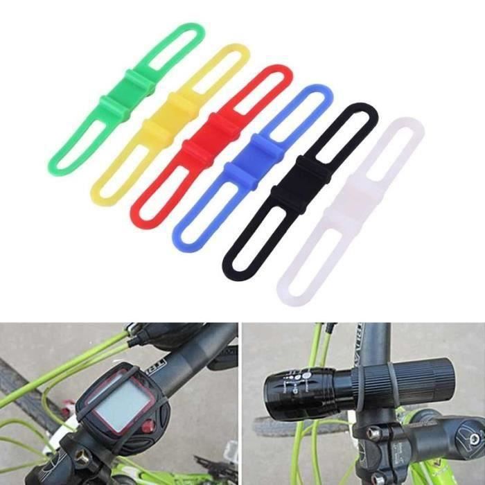 Lot De 20 Bandes Silicone WeddHuis Pour Vélo - 5 Courtes, 5 Longues, 5 à 4 Trous, 5 à 2 Trous - Élastiques, Antidérapantes, étanches - Fixez Lampe, Téléphone, GPS, Bouteille, Haut-parleur