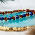 Collier ambre et lapis lazulis - Bébé-Nourrisson - Pierres naturelles -Apaise et soulage bébé -Lithothérapie -Bienfaits -Idée cadeau-2