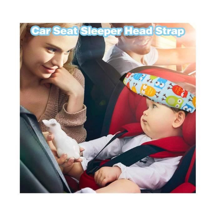 RTRTGS Support Tête Enfant Siège Auto - Bandeau Sécurité Cou Épaules | Lavable Coton Bio