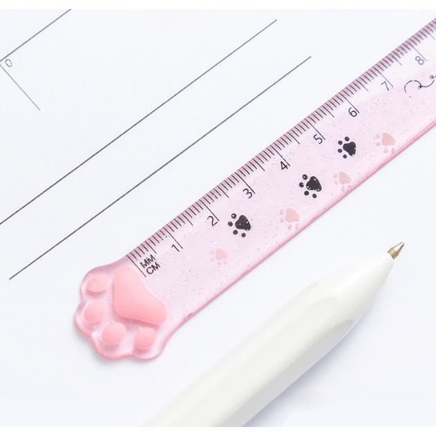 Règle Pochoir En Métal Forme De Chat – 14,7 Cm, Fourniture De Bureau Mignonne