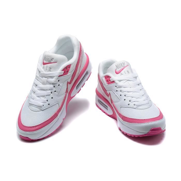 Nike Air Max BW Baskets Homme Et Femme Blanc rose Cdiscount Chaussures