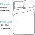 3D Parure de lit Set de Housse de Couette en Chien, Contient deux taies d'oreiller, 100% microfibre, super douce 200x200cm[1793]-3