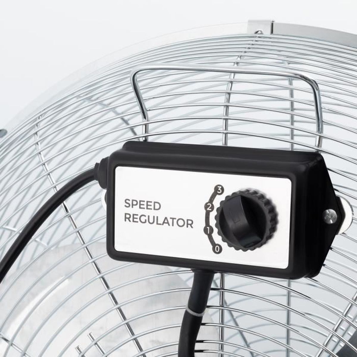 Chrom/é - 20 IKOHS EOLUS TURBO Ventilateur de sol de style industriel