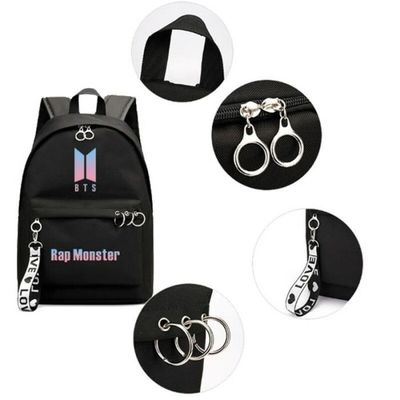 JIMIN Kpop Bts Sac a Dos Bangtan Garcon Ecole Sacoche Voyage a Bandouliere Jungkook Noir Cdiscount Bagagerie Maroquinerie