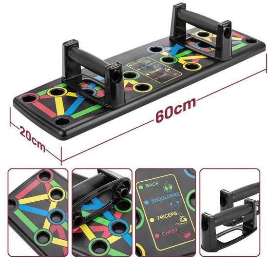 Planche de pompes 24 en 1, pliable, multifonction, pour pompes - Pour