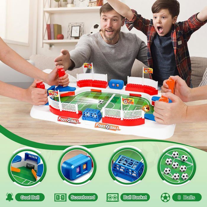 Babyfoot Jouet Enfant 4-10 Ans- Mini Baby Foot Table Football Cadeau Garcon 5 6 7 8 12 Ans, Jeu Babyfoot Jouet Enfant 4-10 Ans- Mini Baby Foot Table Football Cadeau Garcon 5 6 7 8 12 Ans, Jeu