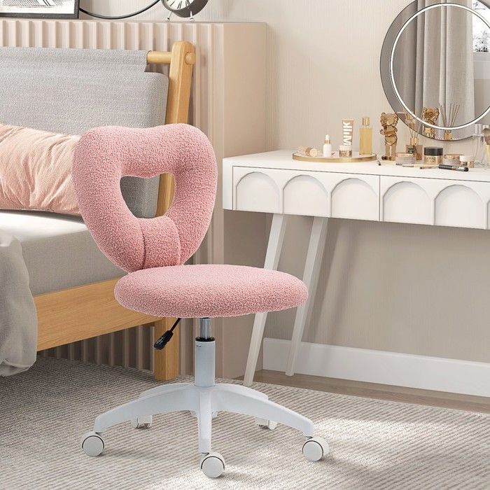 Hellove Chaise De Bureau en Tailleur, Chaise Large Ergonomique À roulettes, Pivotante sans Accoudoirs en Similicuir Réglable en Hauteur pour Bureau Télétravail, Blanc Hellove Chaise De Bureau en Tailleur, Chaise Large Ergonomique À roulettes, Pivotante sans Accoudoirs en Similicuir Réglable en Hauteur pour Bureau Télétravail, Blanc