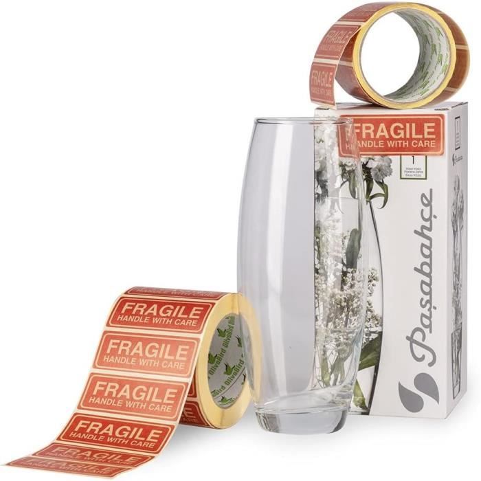 Adesivi Per Spedizioni 500 Etichette Adesive 'Fragile' 2x3 Pollici – Con 15 Faccine Rosse Incluse Etichette Spedizione Con Manico - Foto 5