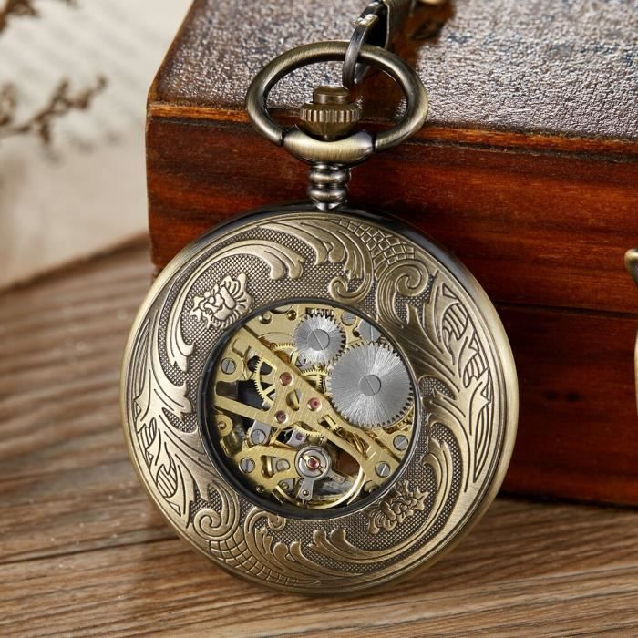 Montre à discount gousset squelette