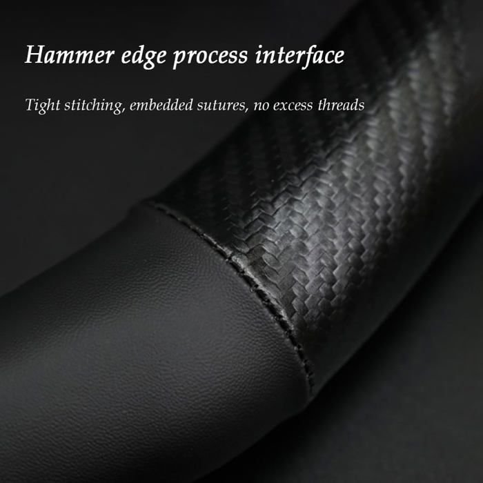 Housse De Volant En Cuir Microfibre Pour Peugeot 208 I (2012-2019) - Noire, Antidérapante, Respirante