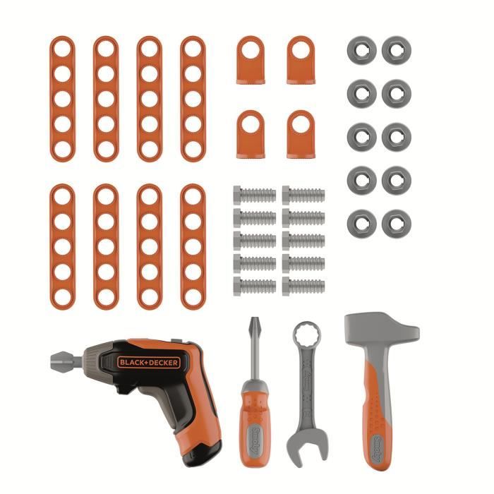 Ancien Jeu éducatif : Mallette De Menuisier En Bois Avec 14 Outils Pour Enfants – France