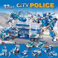 Block de construction POLICE , 27 combinaisons , style lego , ( sans boîte)-0