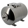 Réservoir pression à vessie horizontal en inox - 50 litres-0
