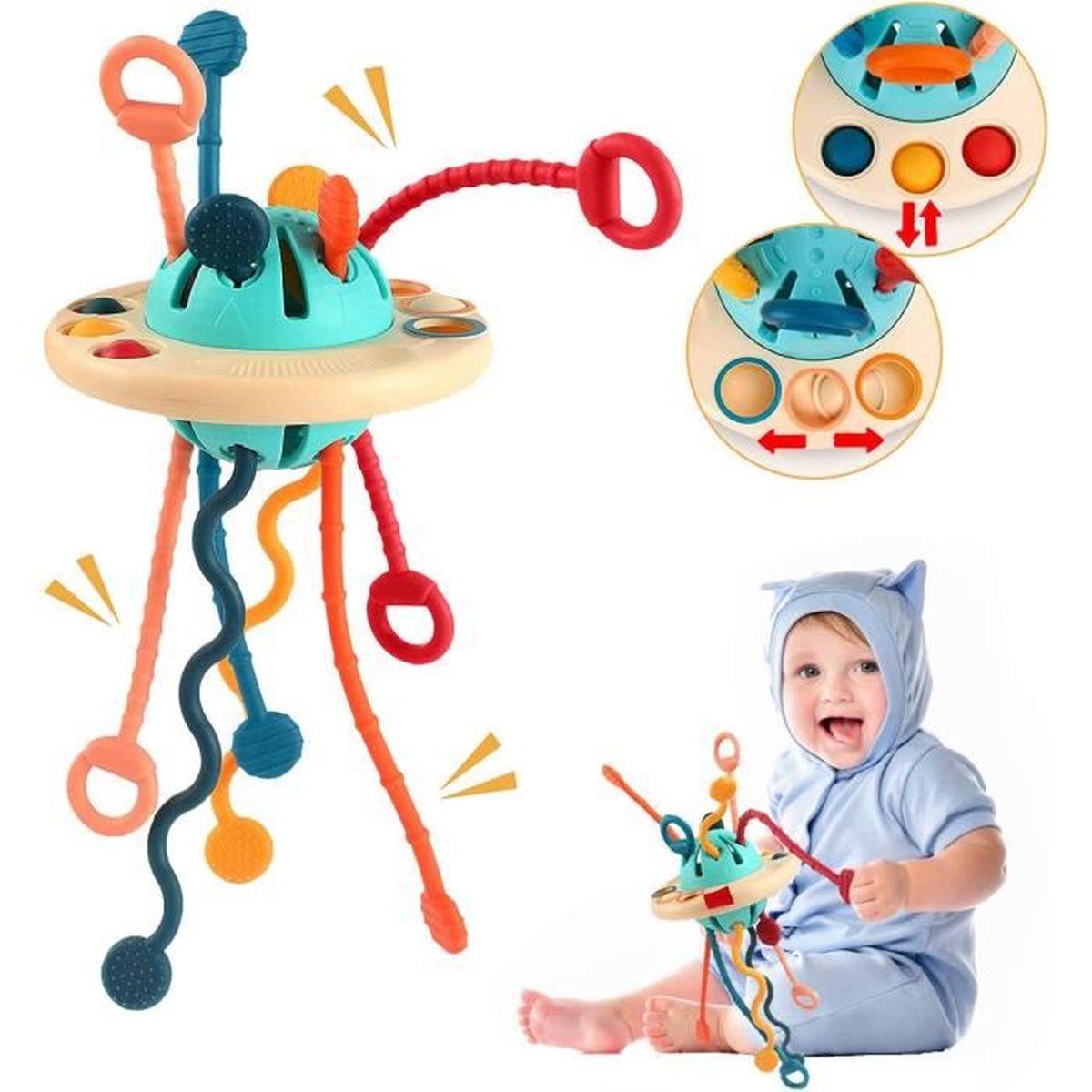 Jouets Bebes 18 Mois Jouet Sensoriel Jeux Jouets D Apprentissage Precoce Pour Enfant 1 An 2 Ans Cdiscount Puericulture Eveil Bebe