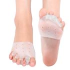 Séparateurs d'orteils en gel et correcteur d'oignons DUOKON avec coussins métatarsiens - Blanc