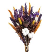 Bouquet de fleurs séchées, décoration de salon, vraies fleurs naturelles séchées, mélange et assortiment, cadeau fini, 55cm ​