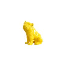 Bulldog en polyrésine jaune, 29x16x28 cm - 50221011410385