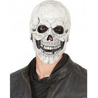 Masque latex squelette moqueur adulte - GENERIQUE - Halloween - Blanc - Mixte - Intérieur