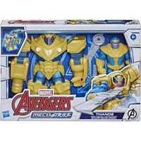 Coffret Figurine Thanos 22 5 Cm Avec Armure d infinite Set Avengers Mech Strike 1 Carte Tigre Super heros