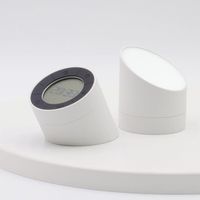 Réveil Intelligent avec veilleuse lampe rechargeable USB horloge électronique en forme de colonne - blanc