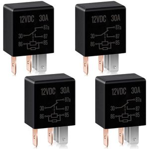 Relais électrique 12V 4 Broches - Référence 852-W-1A-C1-12V | Pour Circuits Automobiles Et électroniques | Compact - 8