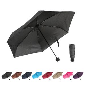HAHDAXIA Petit Parapluie de Voyage pour Protection contre la Pluie, Parapluie Pliant anti-UV Coupe-Vent Compact