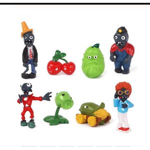FIGURINE - PERSONNAGE Lot 8 figurines Plantes vs zombie 2 , E