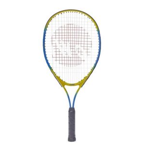 RAQUETTE DE TENNIS Raquette de tennis enfant et méthodologie Tanga sports - bleu/jaune - 58 cm