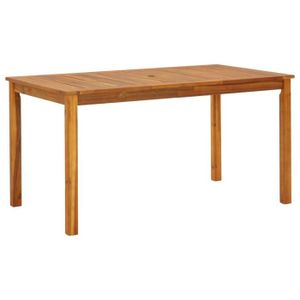 TABLE DE JARDIN  Table de jardin - Bois d'acacia massif - 140x80x74 cm