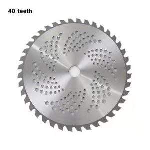 DÉBROUSSAILLEUSE  40 dents - Lame de coupe de brosse 255mm, lame de tondeuse à gazon de remplacement, lame de scie circulaire p