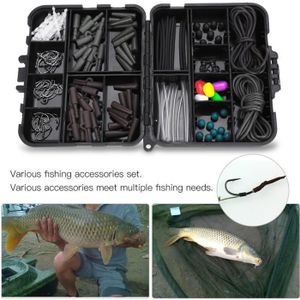 Pêche,Kit d'accessoires de pêche de carpe en hiver,boite de matériels avec  des ensembles de hameçons,de leurres de - Type 246pcs - Cdiscount Sport