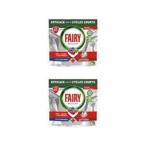 Fairy Platinum Plus Tablettes Lave-Vaisselle All In One, Brise Fraîche Aux  Herbes, 39 Capsules, Nettoyage Optimal Pour Une Vaisselle Propre Comme