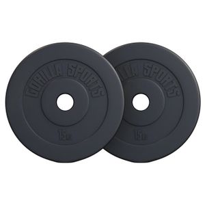 HALTÈRE - POIDS Paire de disques en plastique de 15 KG (2 x 15 KG) - 50-51 mm