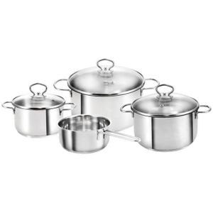 Berndes alu induction Lot de casserole 7 pièces Cuisinier Manche Casserole anti-adhérent opercule