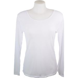 SOUS-PULL T-shirt, sous pull femme en voile transparent,couleur Blanc,38-42