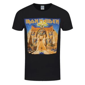 T-SHIRT Iron Maiden T-Shirt Power Slave Album Cover Homme 