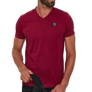 T shirt homme bordeaux - Cdiscount