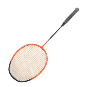 RAQUETTE DE BADMINTON VGEBY Raquette de badminton en fibre de carbone Raquette de badminton légère de haute résistance de sport badminton Orange
