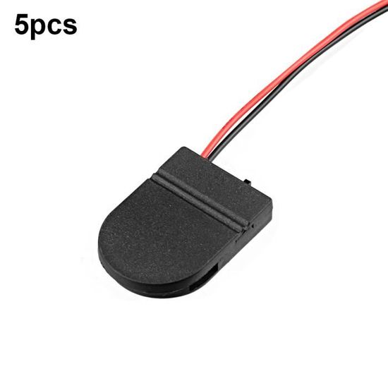 Support Pile 9V Avec Interrupteur Marche/Arrêt - Boîtier DC Fil 15cm - Alimentation Externe