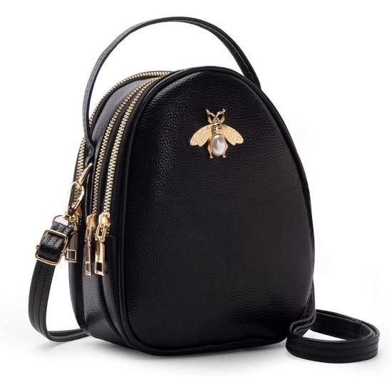 Sac à Main Messenger Femme Lorenz - Faux Cuir - Réglable 125 Cm - Petit Format 16.5x17x2 Cm - Neuf Avec étiquettes