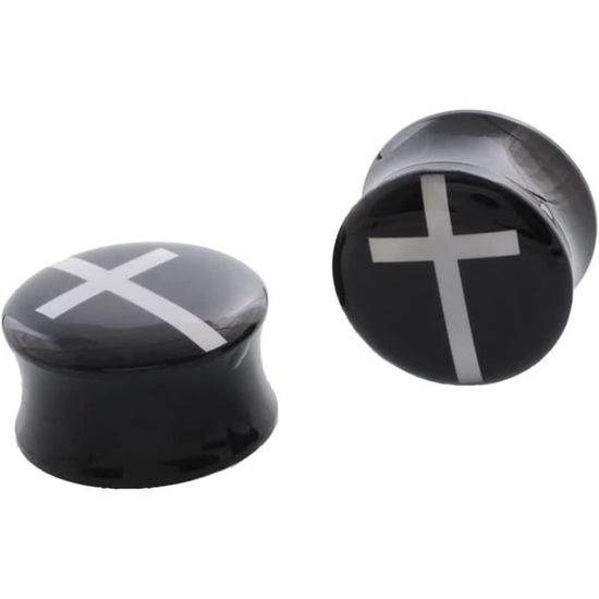Tunnels D'oreille En Silicone Rigide - Double évasé, Taille 3mm à 25mm - Sans Nickel, Hypoallergénique - 5