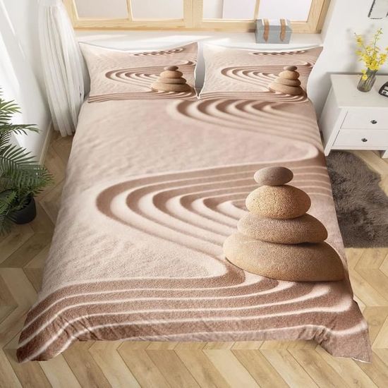 Zen Housse De Couette Zen Stones Ensembles De Housse De Couette Sandy