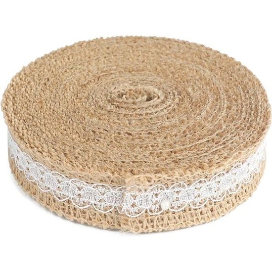 RUBAN MAILLE En Toile De Jute Poly 10 Pouces X 10 Yards - Orange Vif - Pour Décorations Couronne