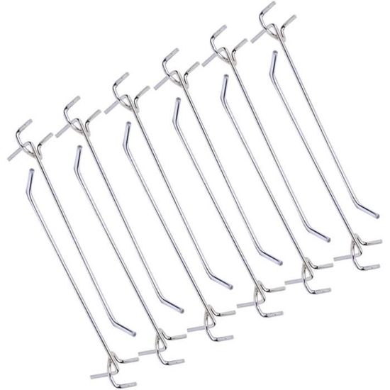 Panneau Perforé En Bois Pour Murs Avec étagère Et Crochets