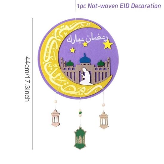Acheter PDTO DIY Feutre Eid Calendrier Compte à rebours Pendentif