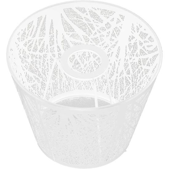 Operitacx Tree Shadow Abat-jour Creux En Forme D'arbre Sculpté E27 Mini Abat -jour Pour Lampes De Table Et Lampadaires, Abat-jour Noir, 19,1 X 19,1 X 15,5 Cm