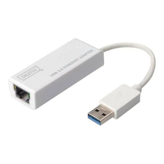 Adaptateur USB 3.0 vers Gigabit Ethernet RJ45 Blan