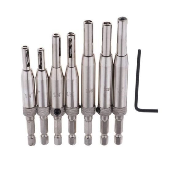 QUARKZMAN 5Pcs Forets à Pointe De Centrage 8,5mm - Forets Hélicoïdaux Acier Pour Menuiserie Bois