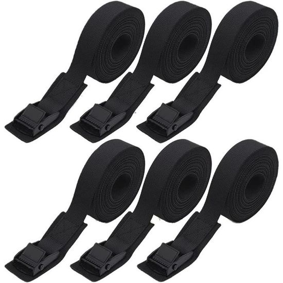 Lot De 6 Sangles De Fixation De Ski – Nylon EVA, 48x5 Cm, Protection Antichoc, Pour Skis, Snowboard, Voyage